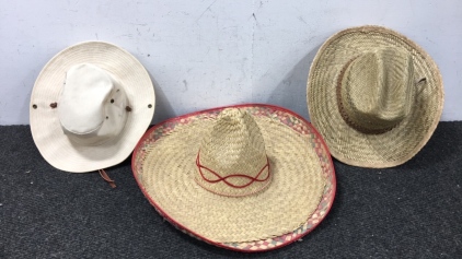 (3) Like New Sun Hats