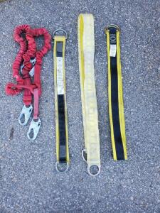 Guardian Twin-Leg Shock-Absorbing Lanyard & 3 D-Ring Straps, 6 ft Length, 310 lb Capacity