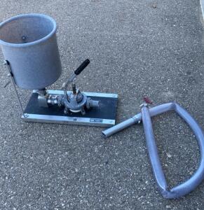 Kenrich GP-2 Manual Grout Pump, 11 GPM, 4.7 Gal Hopper, 15 PSI, Hose Included ( Bay 2 )
