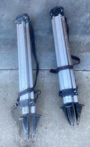 Heavy-Duty Aluminum Survey Tripod with Flat Head and Spiked Feet ( Bay 2 )