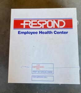 Respond Employee Health Center Industrial First Aid Cabinet, Class B, Wall-Mountable, Partial Fill- Bay1