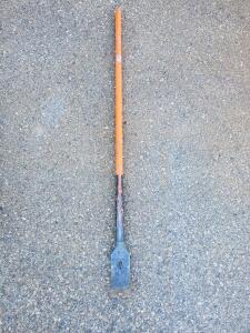 Manual Floor Scraper, 4" Blade, 60" Metal Handle, Orange Color