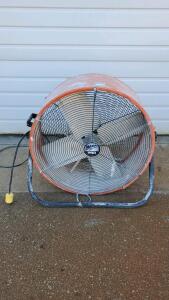 MaxxAir Pro 24" Industrial Drum Fan, 2-Speed, 4000 CFM, Heavy-Duty Steel Frame