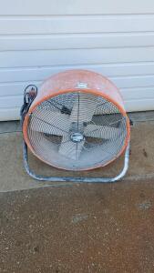 MaxxAir Pro Series 30" 2-Speed Industrial Drum Fan, 5,000 CFM, Steel Housing
