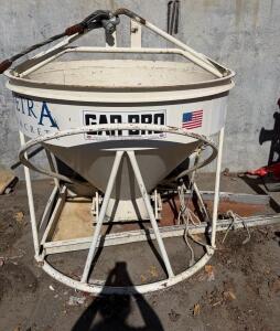 GAR-BRO 440-R 1.5 Cu. Yd. Concrete Bucket, 16" Round Gate, May 2023 Manufacture