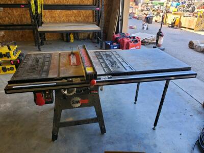 SawStop CNS175 10&rdquo; Contractor Saw, 1.75 HP, 30&rdquo; Premium Fence, Serial: C215206165