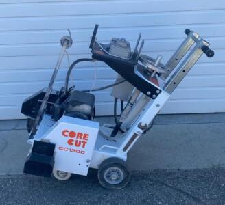 Diamond Products Core Cut CC1300XL Electric Walk-Behind Concrete Saw, 5 HP, 20" Blade Capacity - Powers On