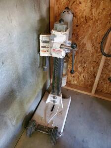 Electric Combination Core Drill Rig with Vacuum Base, Amp Meter, 10" Max Diameter