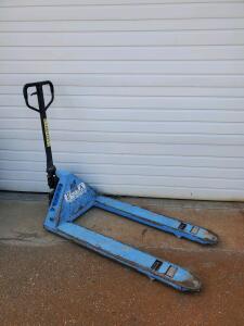 PERKA Manual Pallet Jack 5,500 lb Capacity, 48" Forks, 27" Width, SN 11074013
