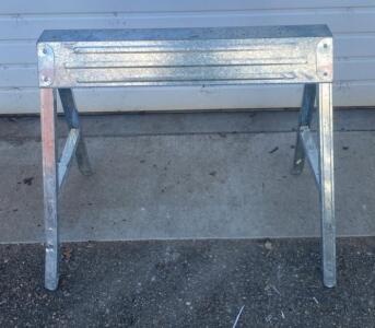 Galvanized Steel Folding Sawhorse, 42" L x 30" H, 1,000 lbs Capacity ( Bay 3 )