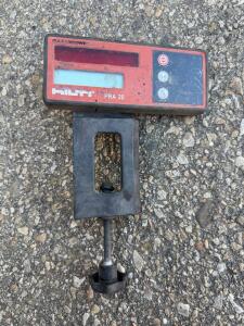 Hilti PRA 20 Laser Receiver with Clamp, Compatible with PR Rotating Lasers, 492 ft Range, LCD/LED