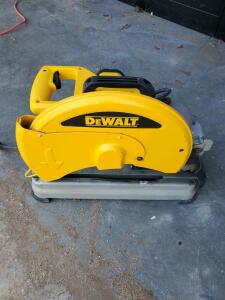 DEWALT D28715 14" Chop Saw, 4HP, 15A, 120V, Quick-Lock Fence, 4000 RPM, Metal Base