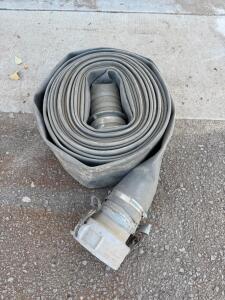 Layflat Fire Hose with Dixon V&C Couplings, 2.5" x 50', 1.5 MPa Working Pressure