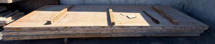 Heavy-duty 8x4 ft Wood Stage Panels, Framed Plywood Platform Decks, Stackable, Qty 3