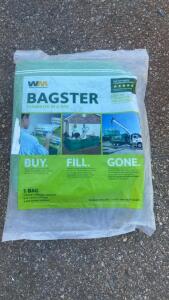 Bagster WM Dumpster Bag, 3 Cubic Yards, 3,300 lb Capacity, 8'x4'x2'6", Woven Polypropylene, New - Bay 3