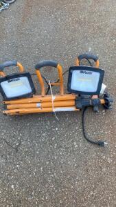 Woods Portable Dual-Head LED Work Light with Tripod, 6,000 Lumens, 72W -Bay 3