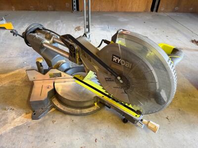 Ryobi TSS121 12" Sliding Compound Miter Saw, 15A, Single Bevel, 3,800 RPM