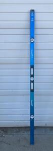 Empire em75.78 78" Magnetic Box Level, True Blue Vials, Aluminum, 4 Vials - Bay 3