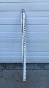 David White 13 ft Fiberglass Telescoping Leveling Rod, 4 Sections, Feet/Inches Graduations - Bay 3