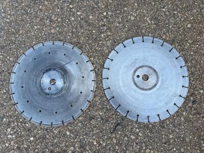 14" Diamond Saw Blade, Segmented Rim, 1" Arbor, 0.125" Kerf, Max RPM 5,460
