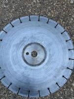 14" Diamond Saw Blade, Segmented Rim, 1" Arbor, 0.125" Kerf, Max RPM 5,460 - 3