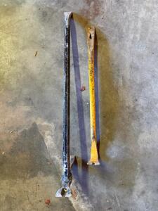 36" & 30" Heavy Duty Steel Wrecking Bars Crowbars with Curved and Nail Puller Ends