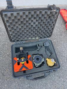 ECO Premier Surveying Prism Set with 0 mm Offset, 62 mm Copper-Coated Prism, Tribrach, and Carry Case