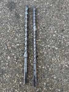1" SDS-plus Rotary Hammer Drill Bits, 18" Length, Carbide-Tipped, Set of 2