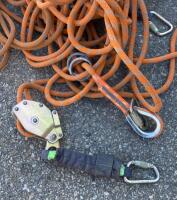 Fall Protection Rope Lifeline System with Rope Grab, Carabiners, 50 ft, 5/8 in Kernmantle ( Bay 2 ) - 2