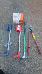 Unger Nifty Nabber Litter Grabbers, Vigoro Bypass Loppers, Nelson Wood Shims, Claw Reacher