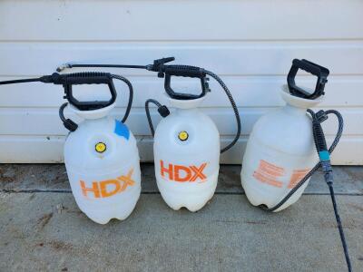 (3) HDX 2 Gallon Multi-Purpose Lawn and Garden Pump Sprayer, Model 1502HDXA
