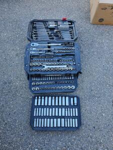 Husky 230-Piece Mechanics Tool Set &ndash; Socket & Wrench Kit, 1/4", 3/8", 1/2" Drives, Quick Release