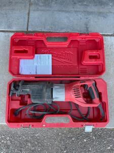 Milwaukee 15A Orbital Super Sawzall Reciprocating Saw, Case, Variable Speed, 1-1/4" Stroke