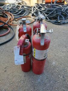 5 lb ABC Dry Chemical Fire Extinguishers - Ansul Sentry & Badger, Metal Handle, UL 2A:10B:C