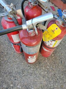 10 lb ABC Dry Chemical Fire Extinguisher, Recharged, Inspected 2022&ndash;2023, Inspection Tag Included