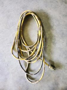 Pass & Seymour 50 ft Heavy Duty 12/3 SJTW Yellow Extension Cord, 20A 125V NEMA 5-20P Outdoor