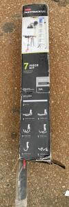 Rubbermaid FastTrack Rail 7 Piece Kit &ndash; 2 x 32" Rails, 5 Hooks, Hardware Included - Bay 3
