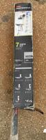 Rubbermaid FastTrack Rail 7 Piece Kit &ndash; 2 x 32" Rails, 5 Hooks, Hardware Included - Bay 3