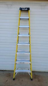 Rock River RR-3016-08 8 Ft Type IA Fiberglass Step Ladder, 300 lbs Capacity, Molded Top