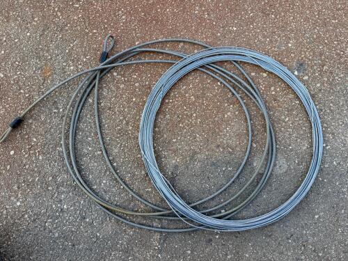 1/4" 7x19 Steel Wire Rope with Looped End and Swaged Ferrule