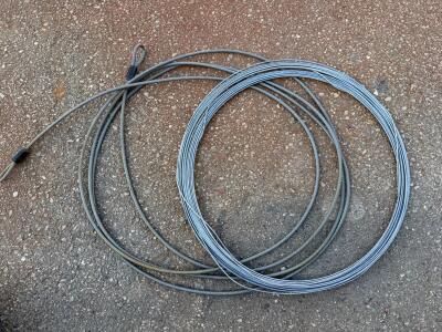 1/4" 7x19 Steel Wire Rope with Looped End and Swaged Ferrule