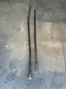 60" Steel Digging Bar and Pry Bar Set &ndash; Heavy-Duty Construction Tools