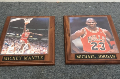 (2) Michael Jordan 8” x 10” Plaque Photos