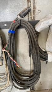 50ft SOOW 4AWG 4-Conductor Power Cable with Industrial Connector, Stripped End, 600V, 85A