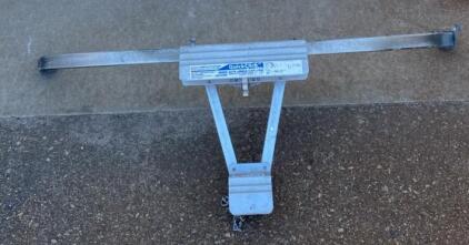Werner AC78 QuickClick Ladder Stabilizer, 44" Span, 10" Standoff, Aluminum/Steel