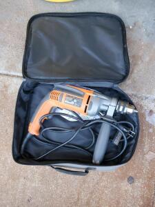 RIDGID R7111 1/2" Corded Drill, 8.0A, 0-850 RPM, Case & Handle, Variable Speed, 120V