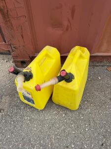GarageBOSS GB356 5-Gallon Yellow Diesel Fuel Can with Press 'N Pour Nozzle