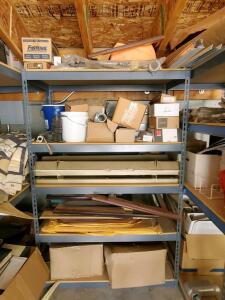 Industrial Steel Shelving Unit, 4 Shelves, Approx. 72"x24"x84", Gray