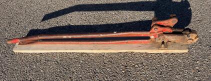 Mechanical Rail Track Cutter/Shear 48" Lever-Action, Red, Mounted Base, Forged Steel