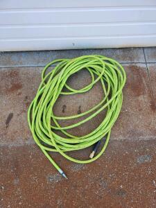 Flexzilla 3/8" x 50 ft Hybrid Polymer Air Hose, 300 PSI, Brass Fittings, Made in USA